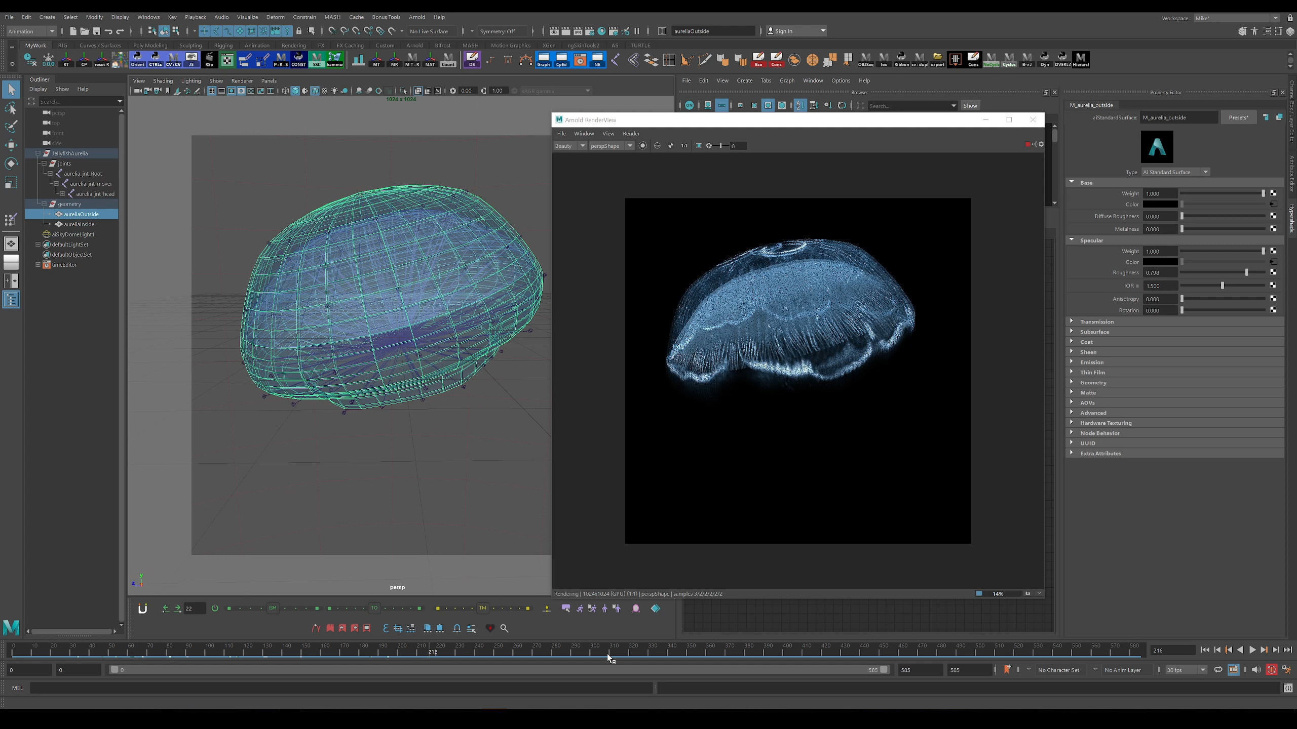 Jellyfish Pack 5 Low-poly 3D model_17