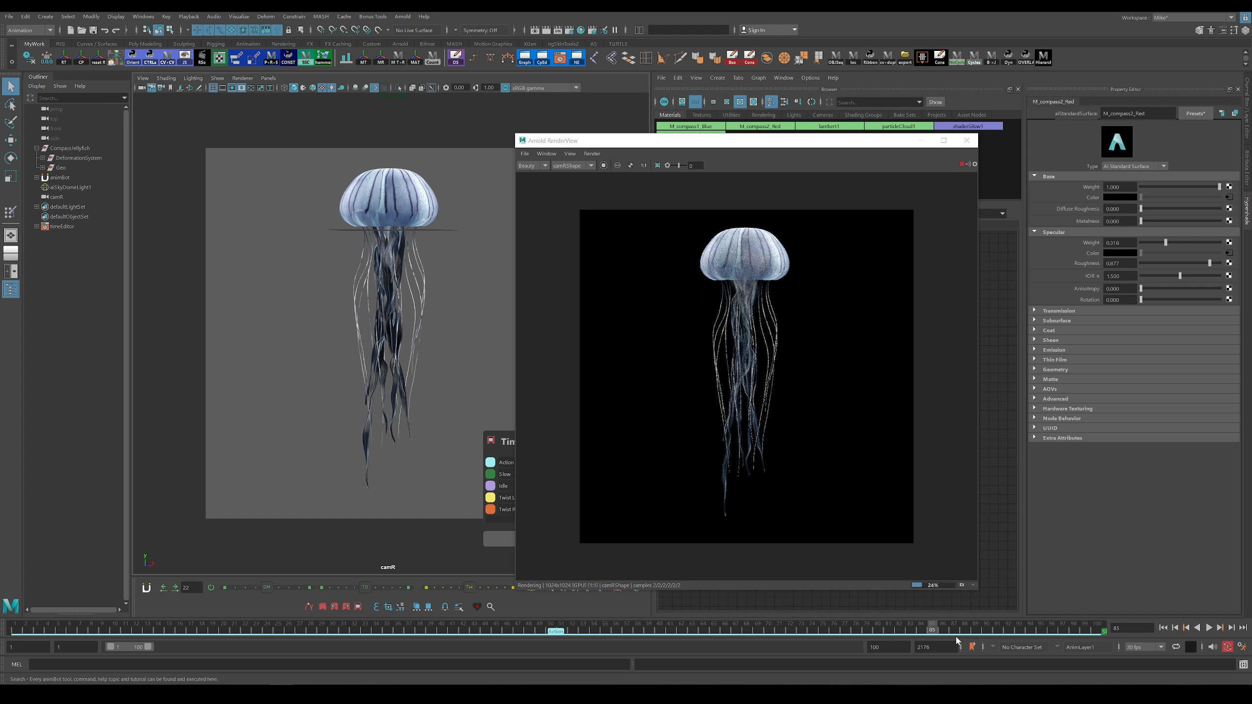 Jellyfish Pack 5 Low-poly 3D model_15