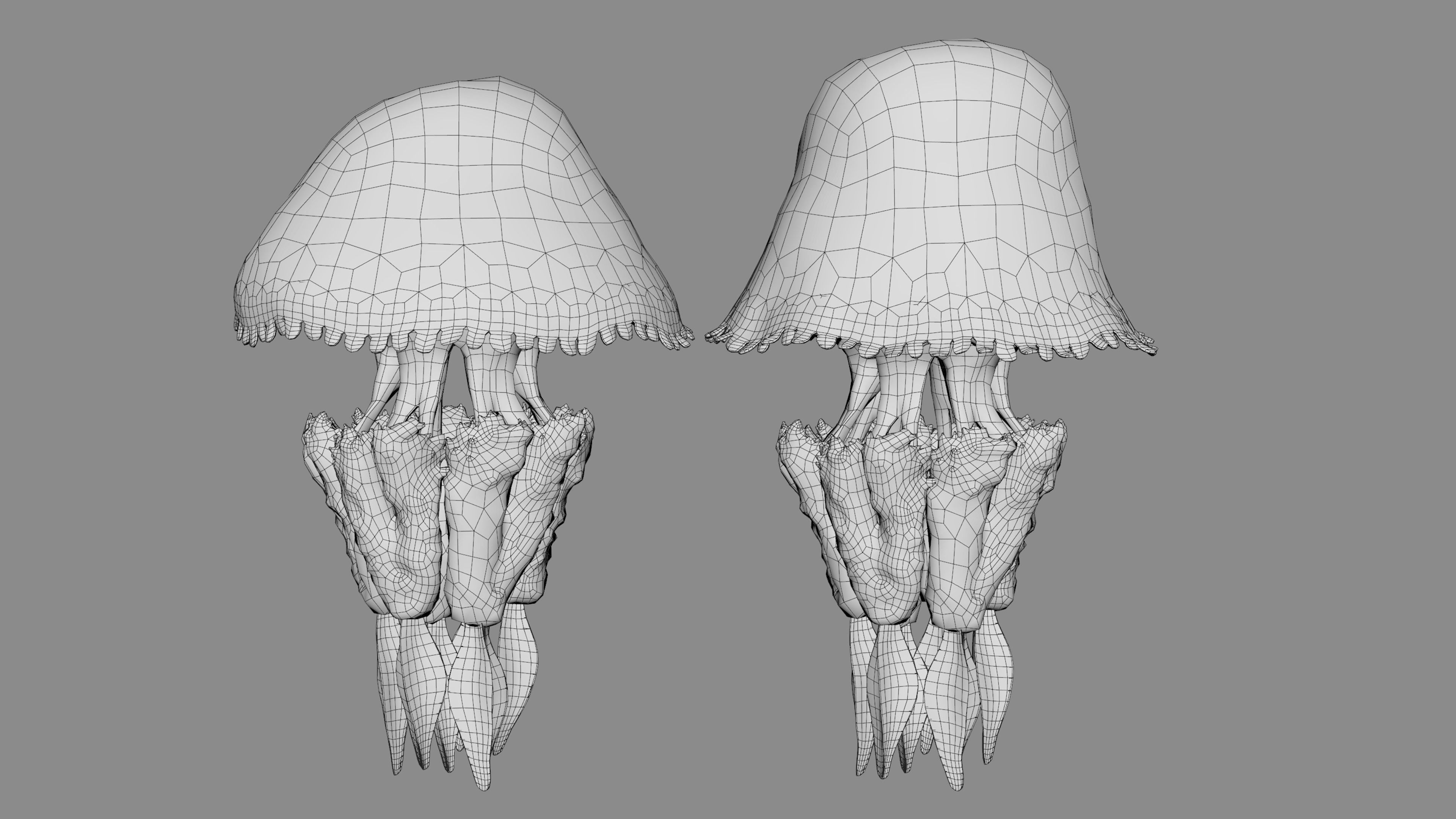Jellyfish Pack 5 Low-poly 3D model_33