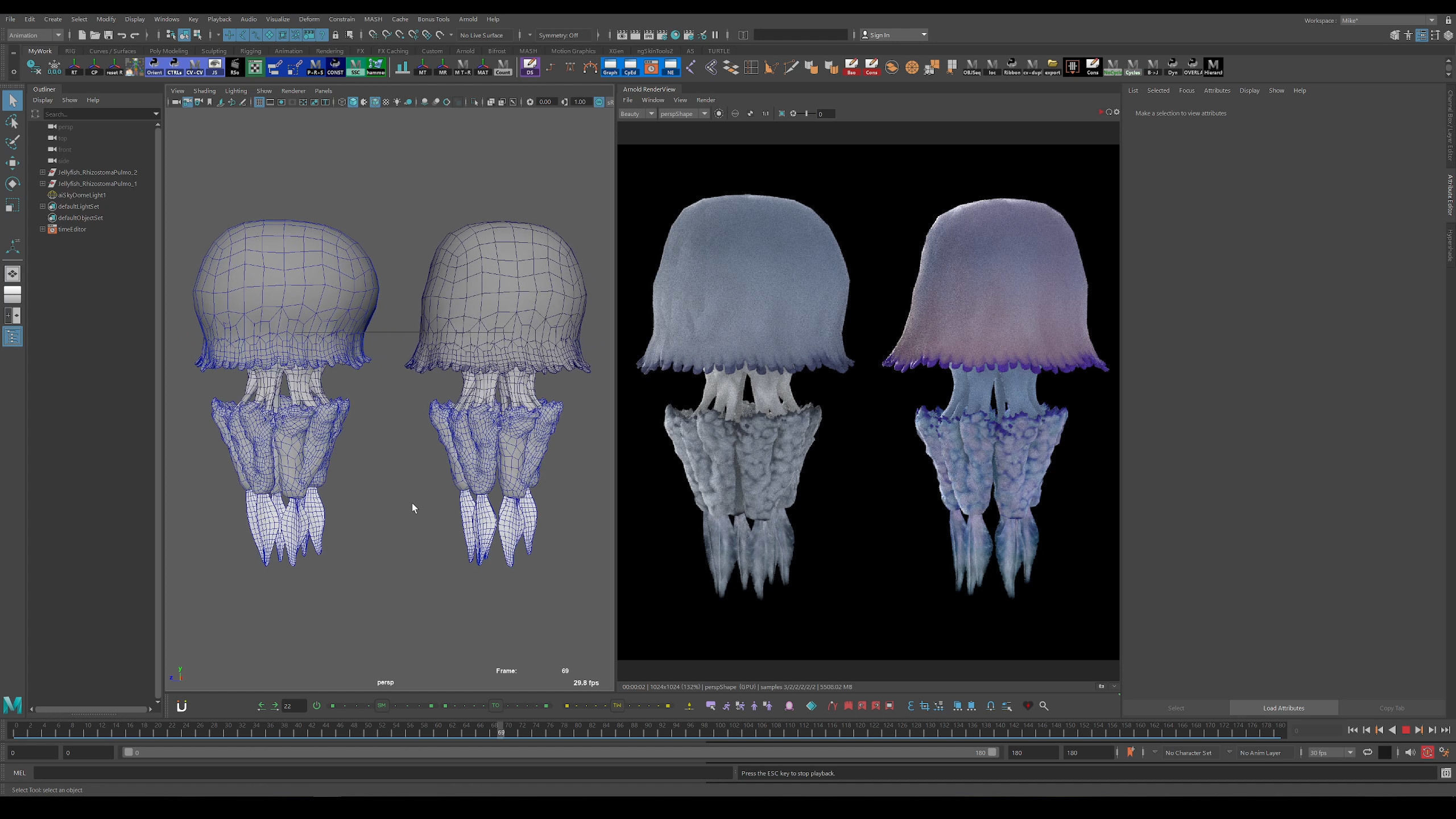 Jellyfish Pack 5 Low-poly 3D model_5