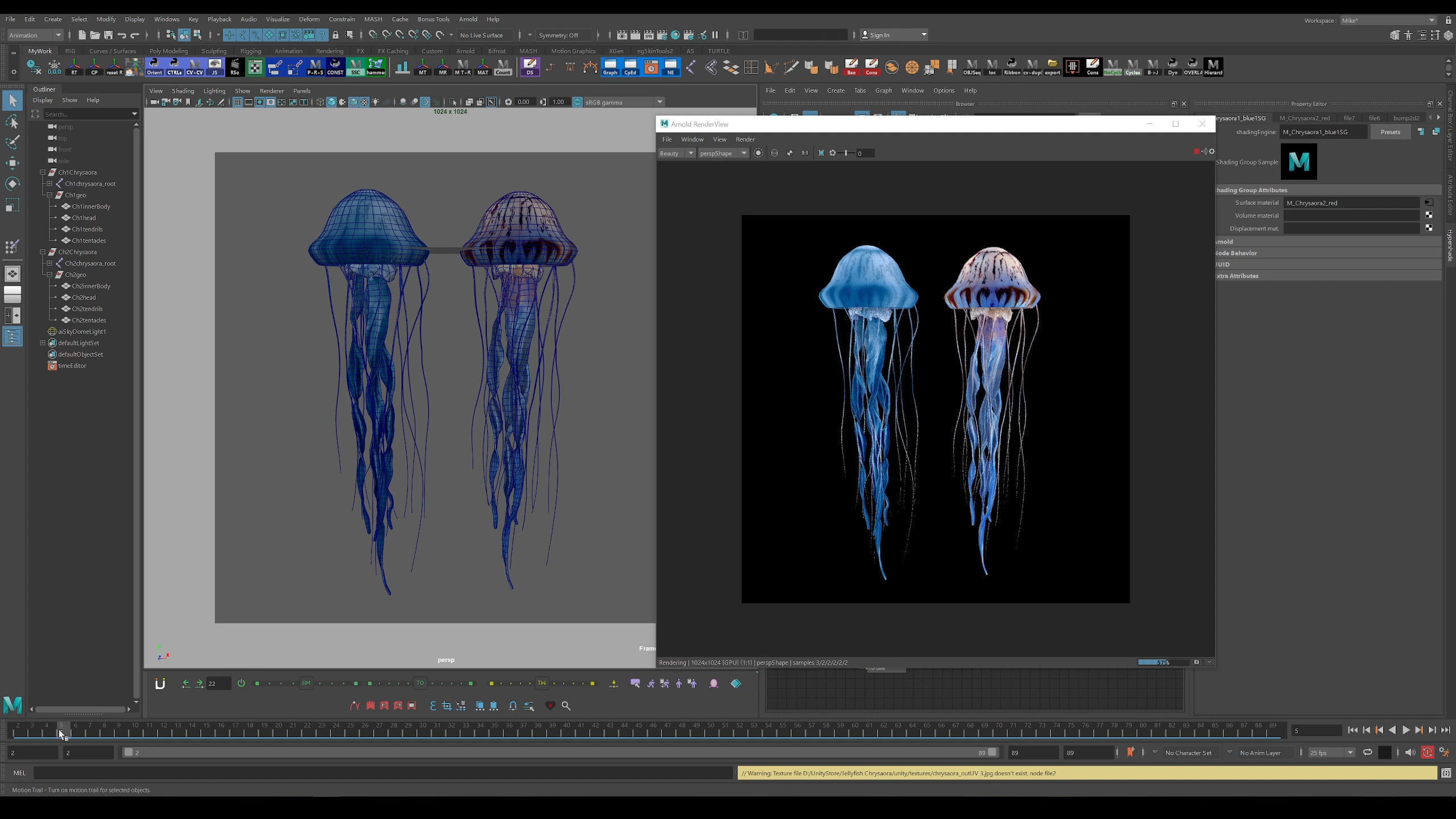 Jellyfish Pack 5 Low-poly 3D model_9
