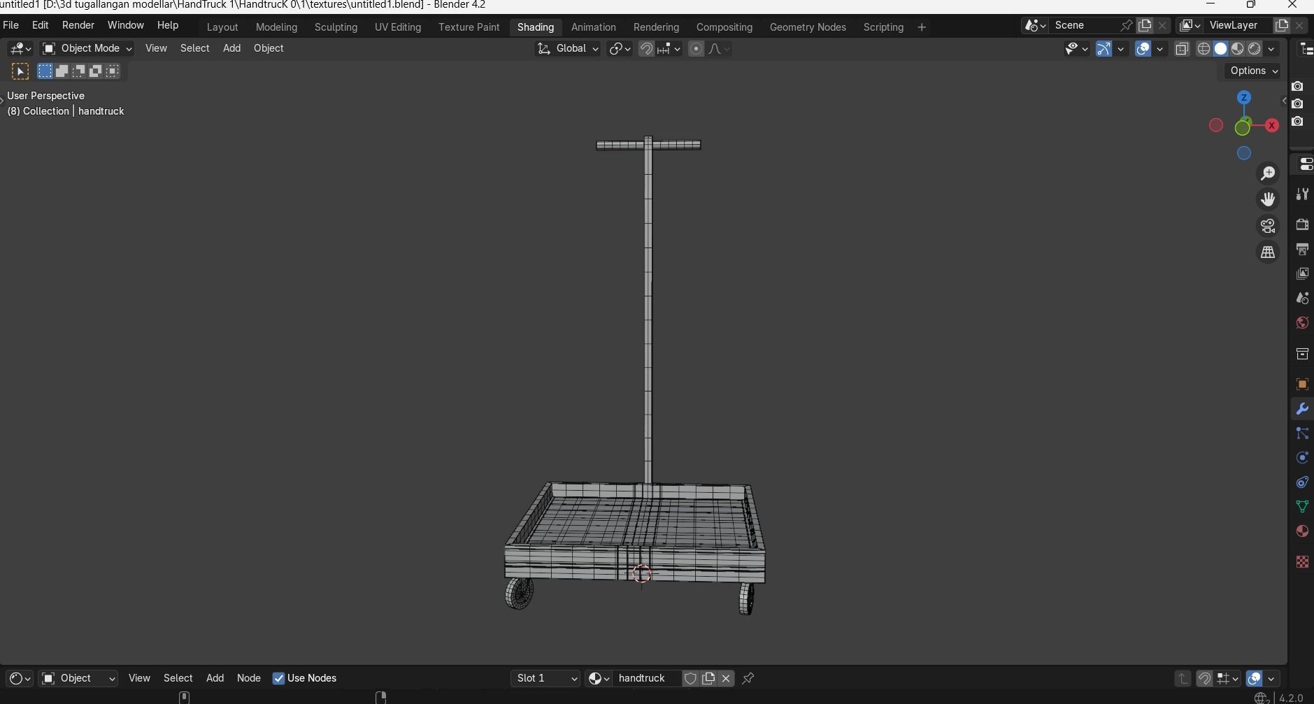 Hand Truck 3D Model Low-poly 3D model_24