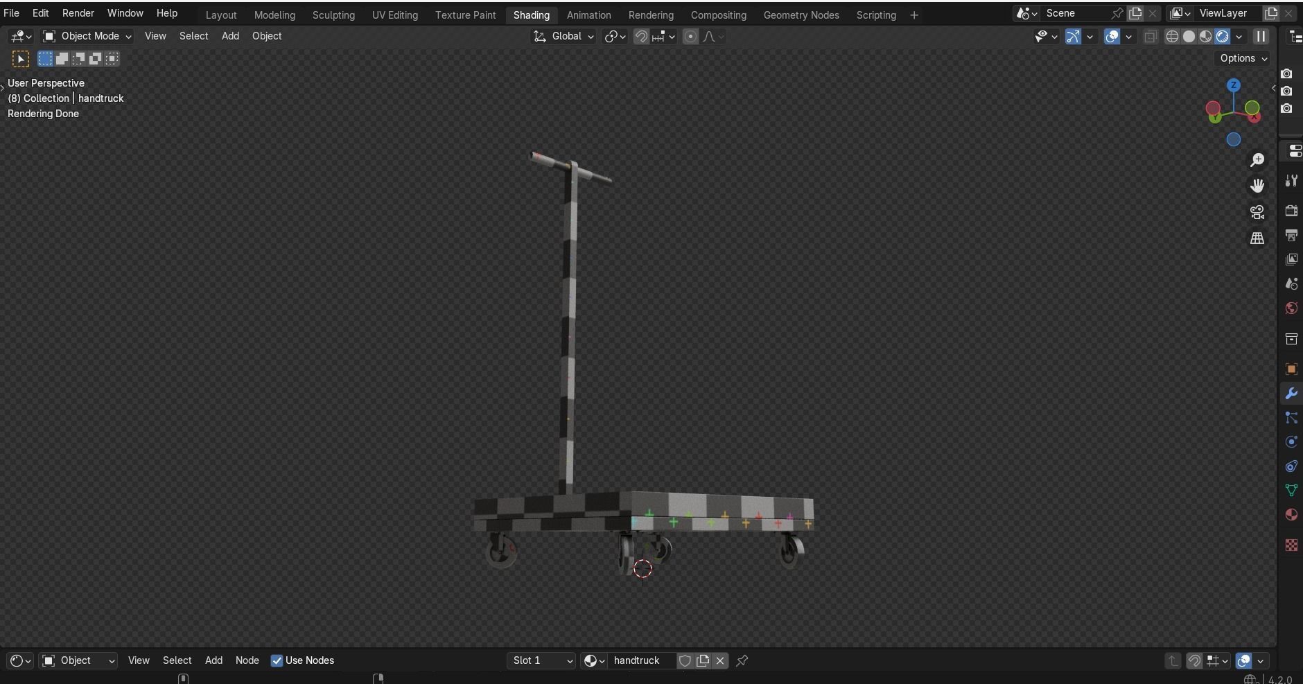 Hand Truck 3D Model Low-poly 3D model_26