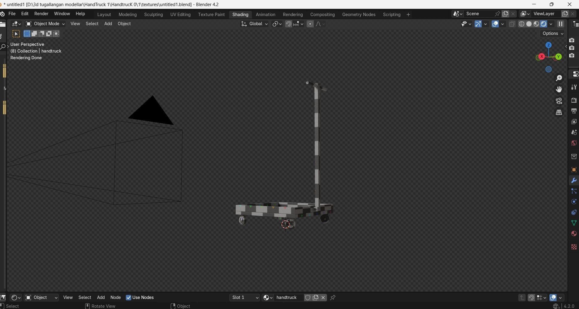 Hand Truck 3D Model Low-poly 3D model_28