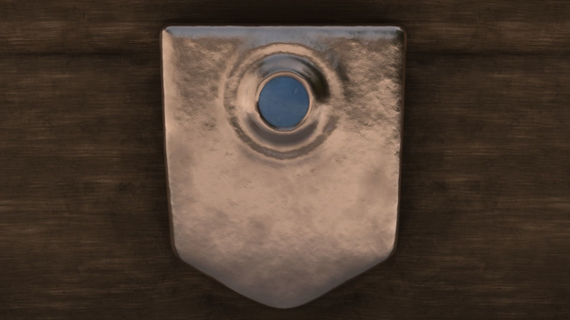 Game Antique Wooden Treasure Chest loot 3D model_1