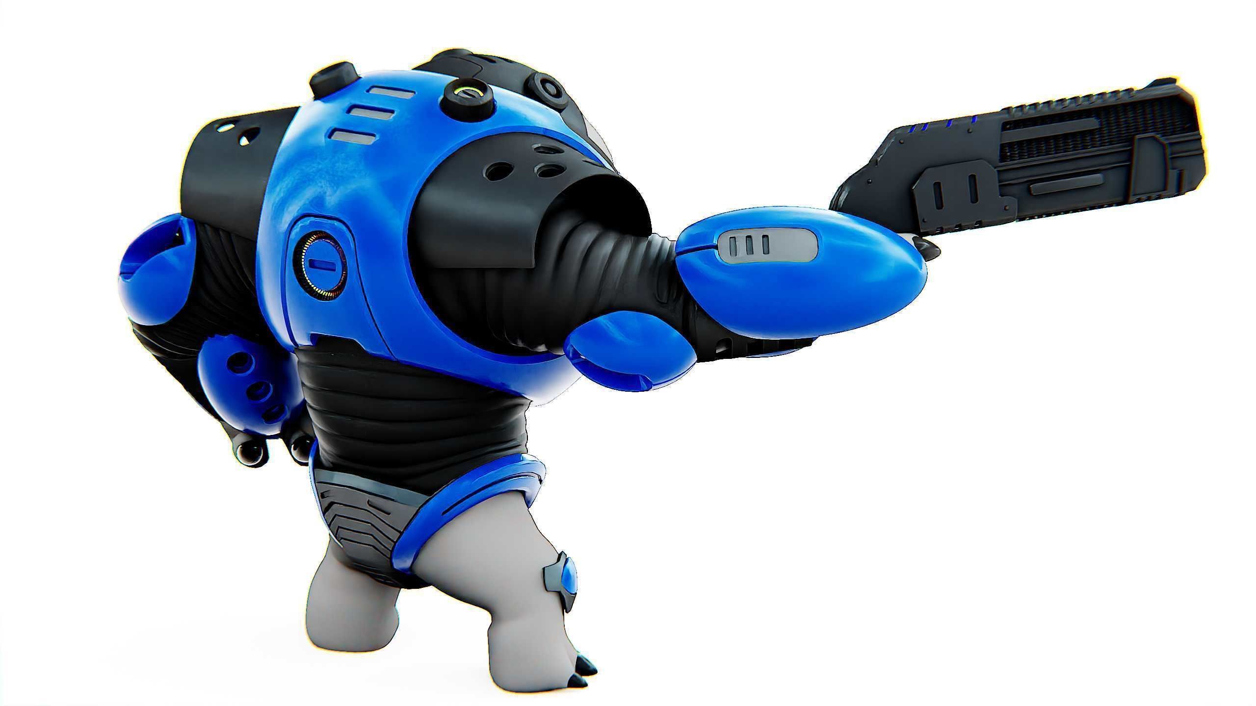 ALIEN TROOPER 10-V Rigged for Unreal Engine - Unity - MIXAMO 3D model_9