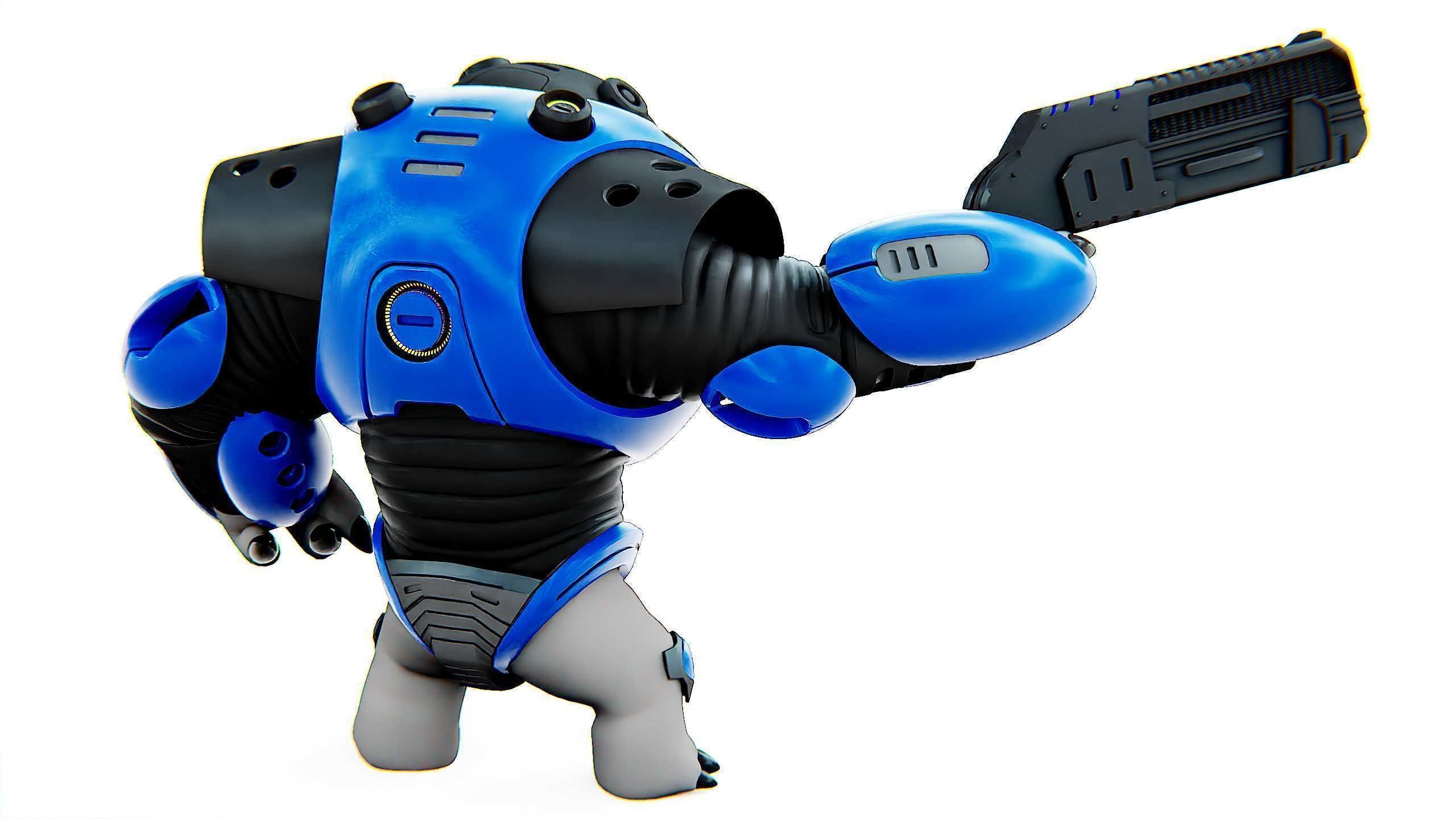 ALIEN TROOPER 10-V Rigged for Unreal Engine - Unity - MIXAMO 3D model_10