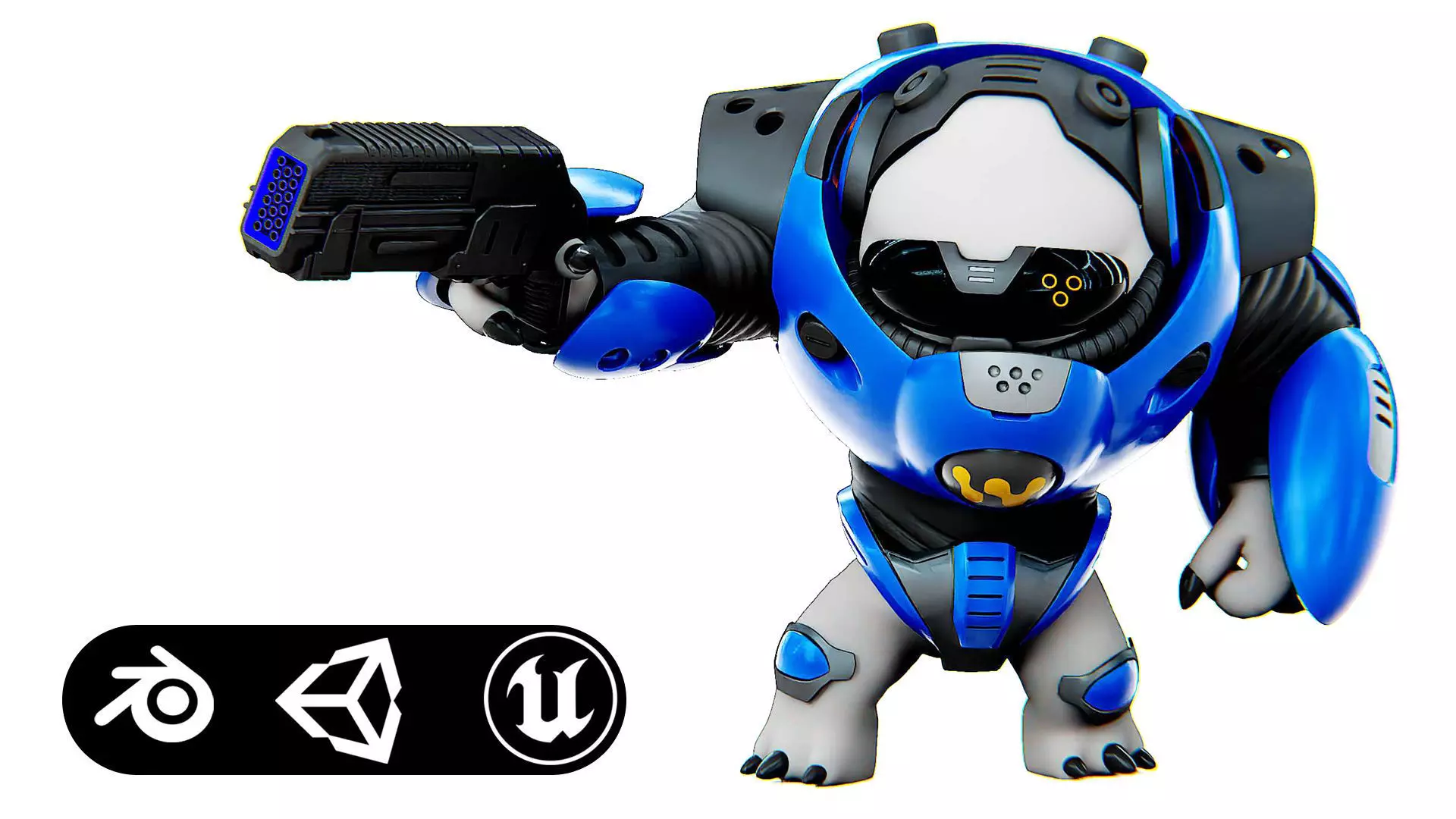 ALIEN TROOPER 10-V Rigged for Unreal Engine - Unity - MIXAMO 3D model_0