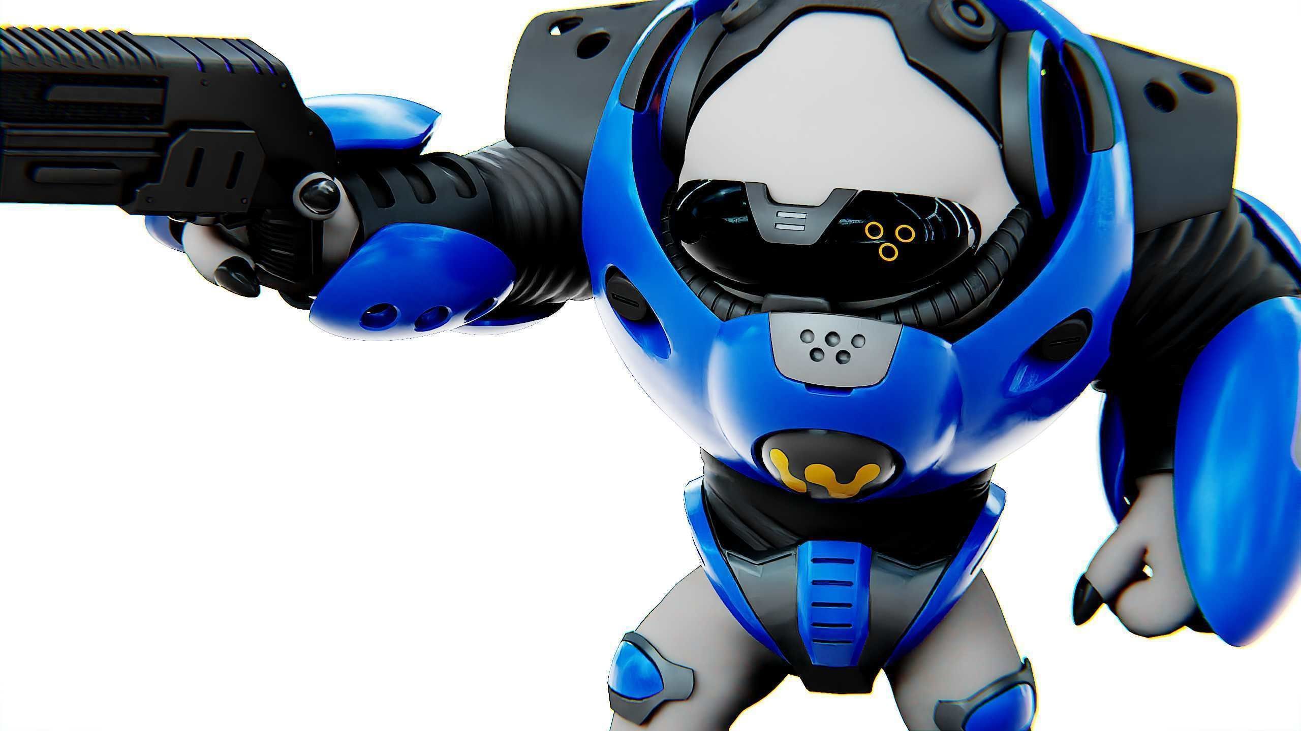 ALIEN TROOPER 10-V Rigged for Unreal Engine - Unity - MIXAMO 3D model_22