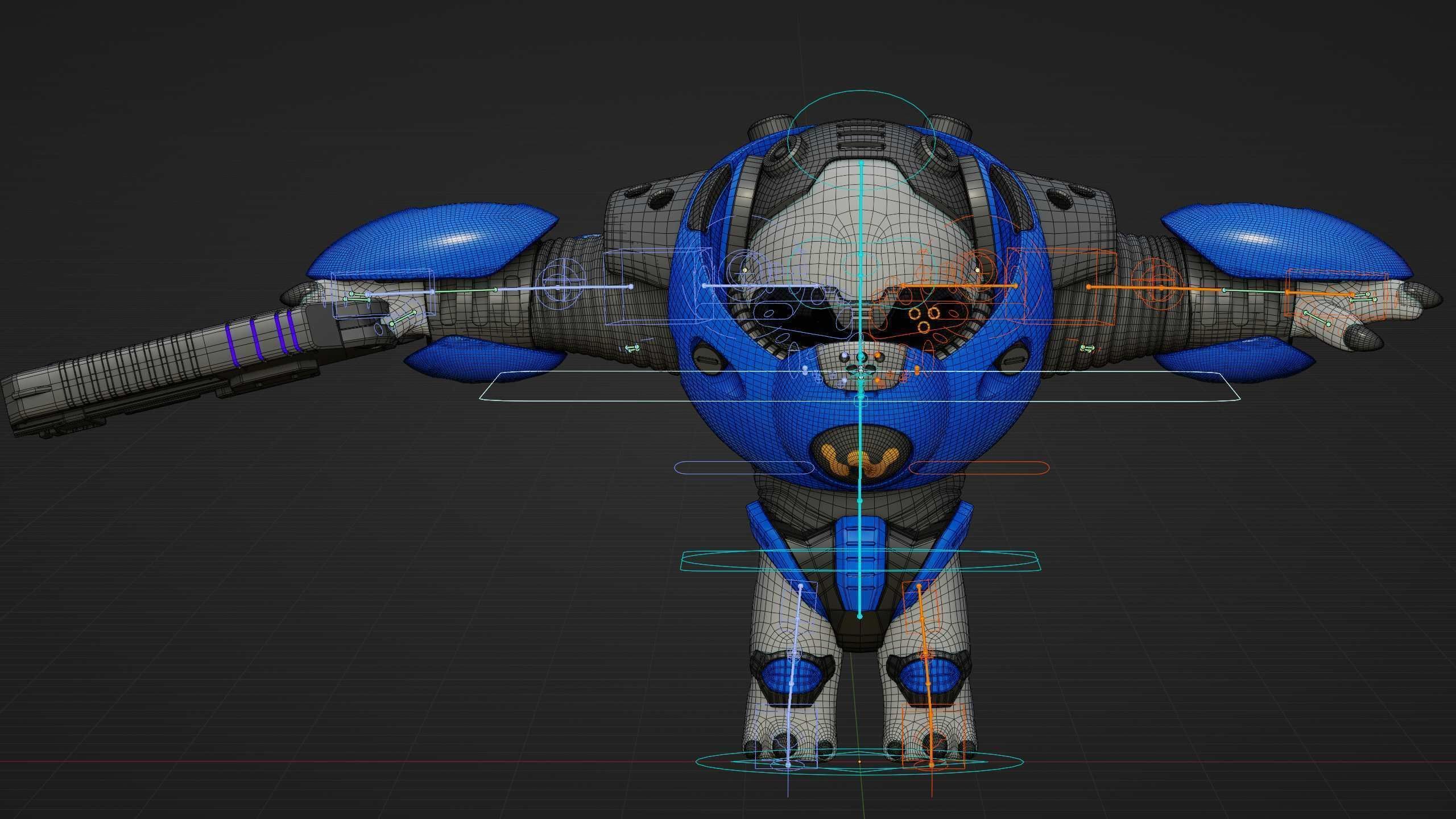 ALIEN TROOPER 10-V Rigged for Unreal Engine - Unity - MIXAMO 3D model_39