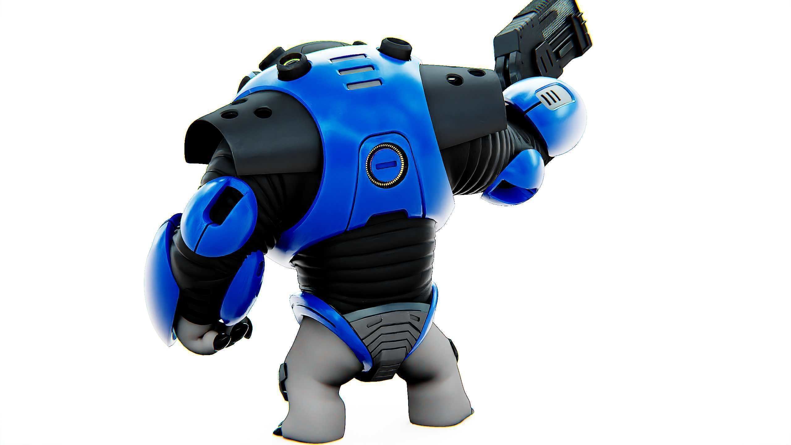 ALIEN TROOPER 10-V Rigged for Unreal Engine - Unity - MIXAMO 3D model_13