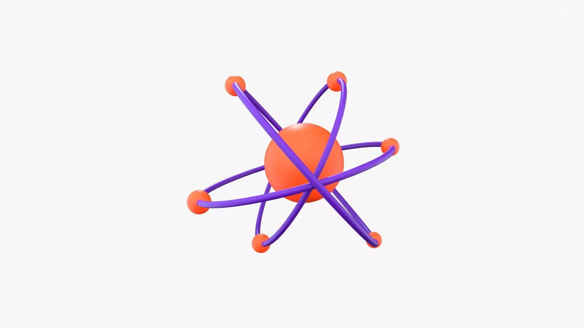 Atom 3d Illustration 3D model