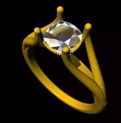 Solitaire Ring 3dm file