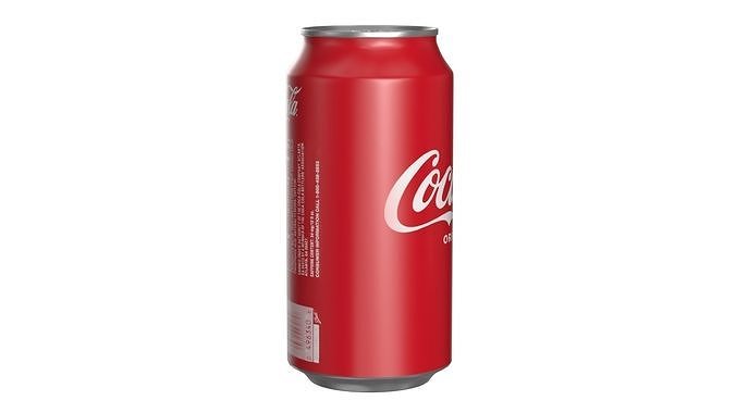Coca Cola Drink Can 375ml 25 Low-poly 3D model 3