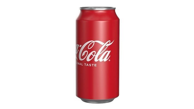 Coca Cola Drink Can 375ml 25 Low-poly 3D model 7