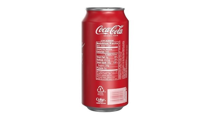 Coca Cola Drink Can 375ml 25 Low-poly 3D model 5