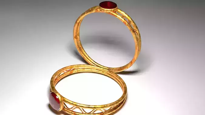Realistic GOLD RING models for designers