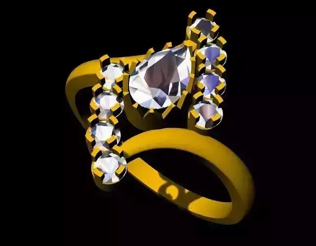 Cluster ring 3dm file