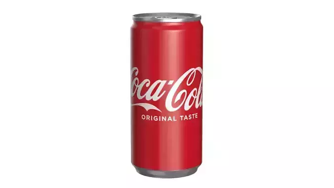 Coca Cola Drink Can Slim 190ml 28 Low-poly 3D model