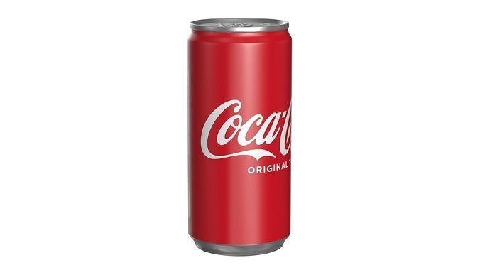 Coca Cola Drink Can Slim 190ml 28 Low-poly 3D model 2