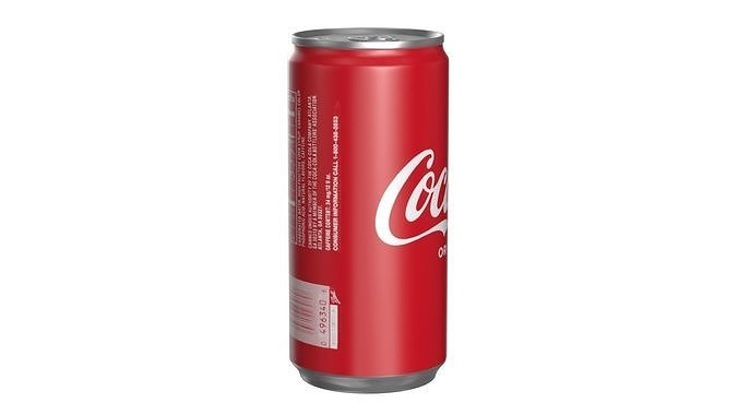 Coca Cola Drink Can Slim 190ml 28 Low-poly 3D model 3