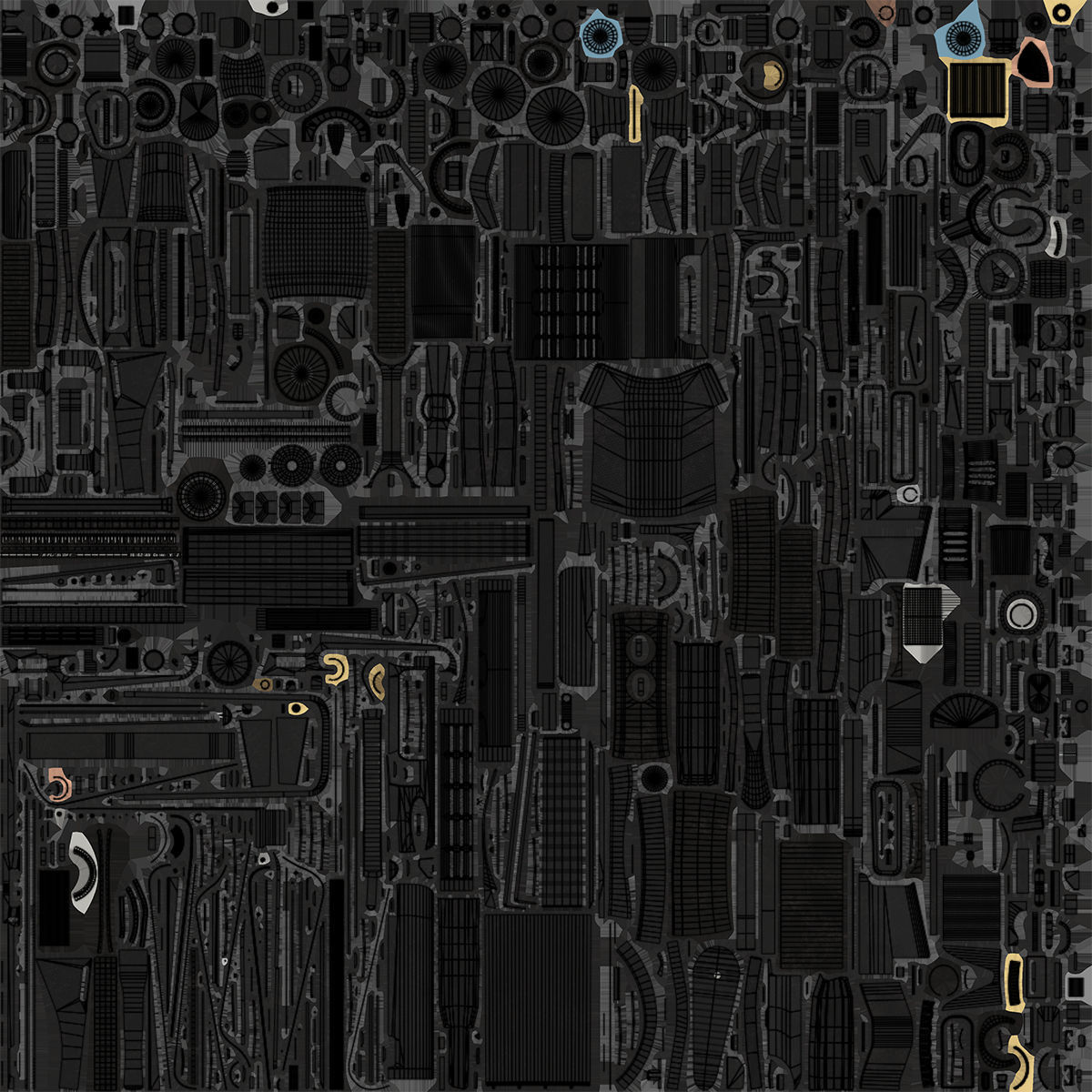 Machine Gun 09 Black All PBR Unity UE Textures Low-poly 3D model_75