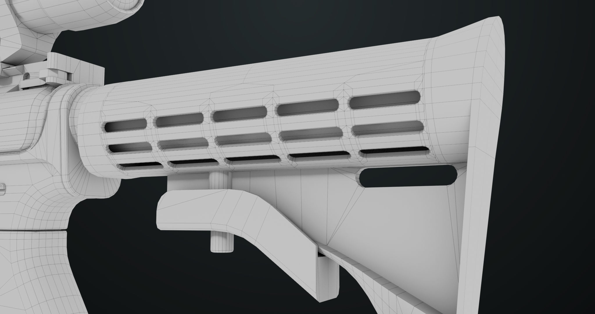 Machine Gun 09 Black All PBR Unity UE Textures Low-poly 3D model_48