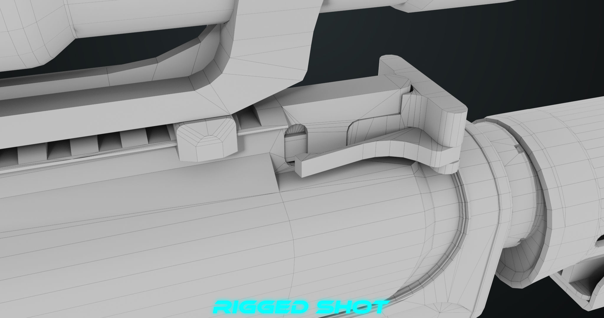 Machine Gun 09 Black All PBR Unity UE Textures Low-poly 3D model_53