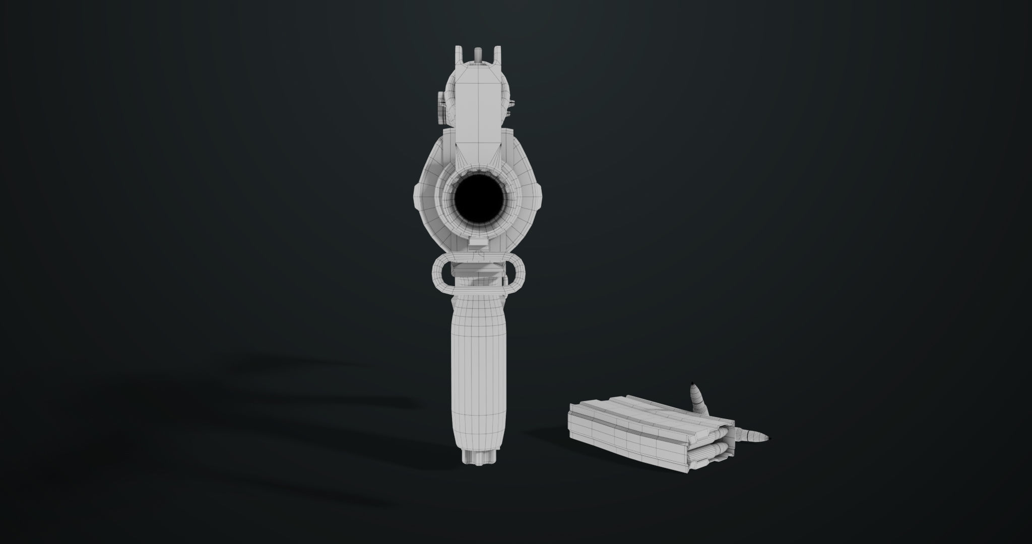 Machine Gun 09 Black All PBR Unity UE Textures Low-poly 3D model_38