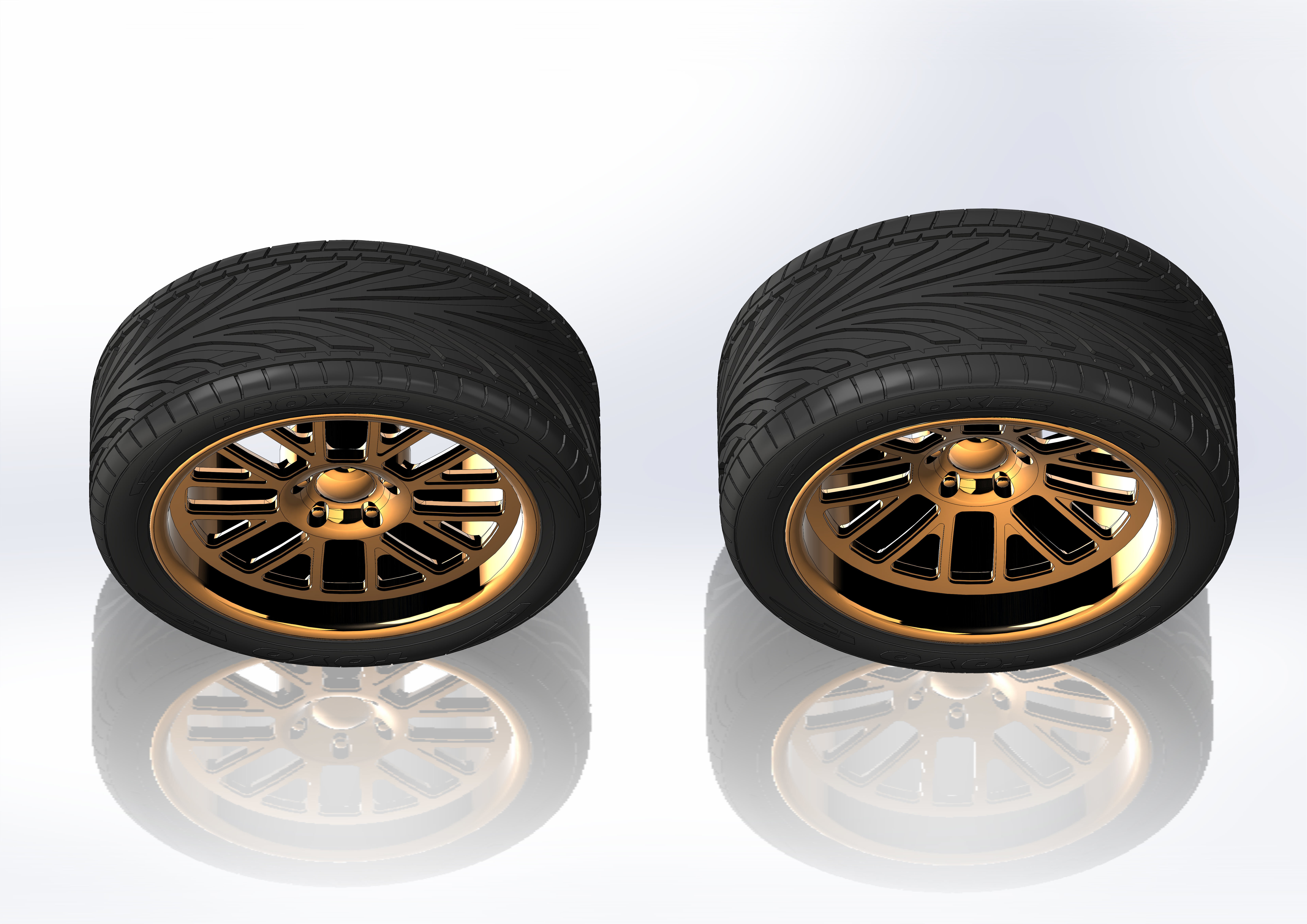 Custom wheels Boze Vortex for your scale model 3D print model_5