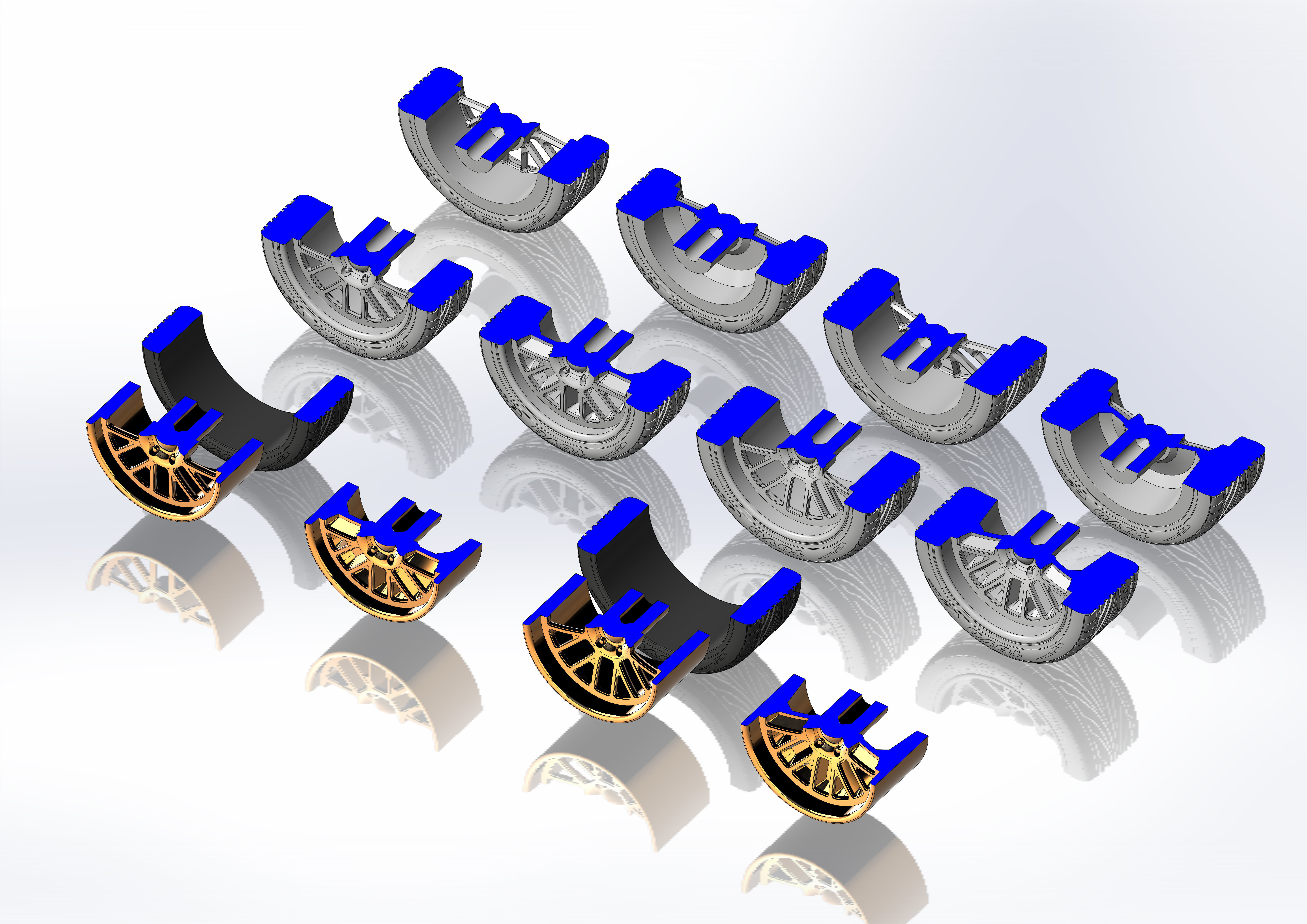 Custom wheels Boze Vortex for your scale model 3D print model_11