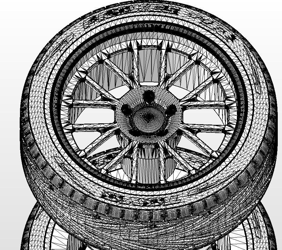 Custom wheels Boze Vortex for your scale model 3D print model_17