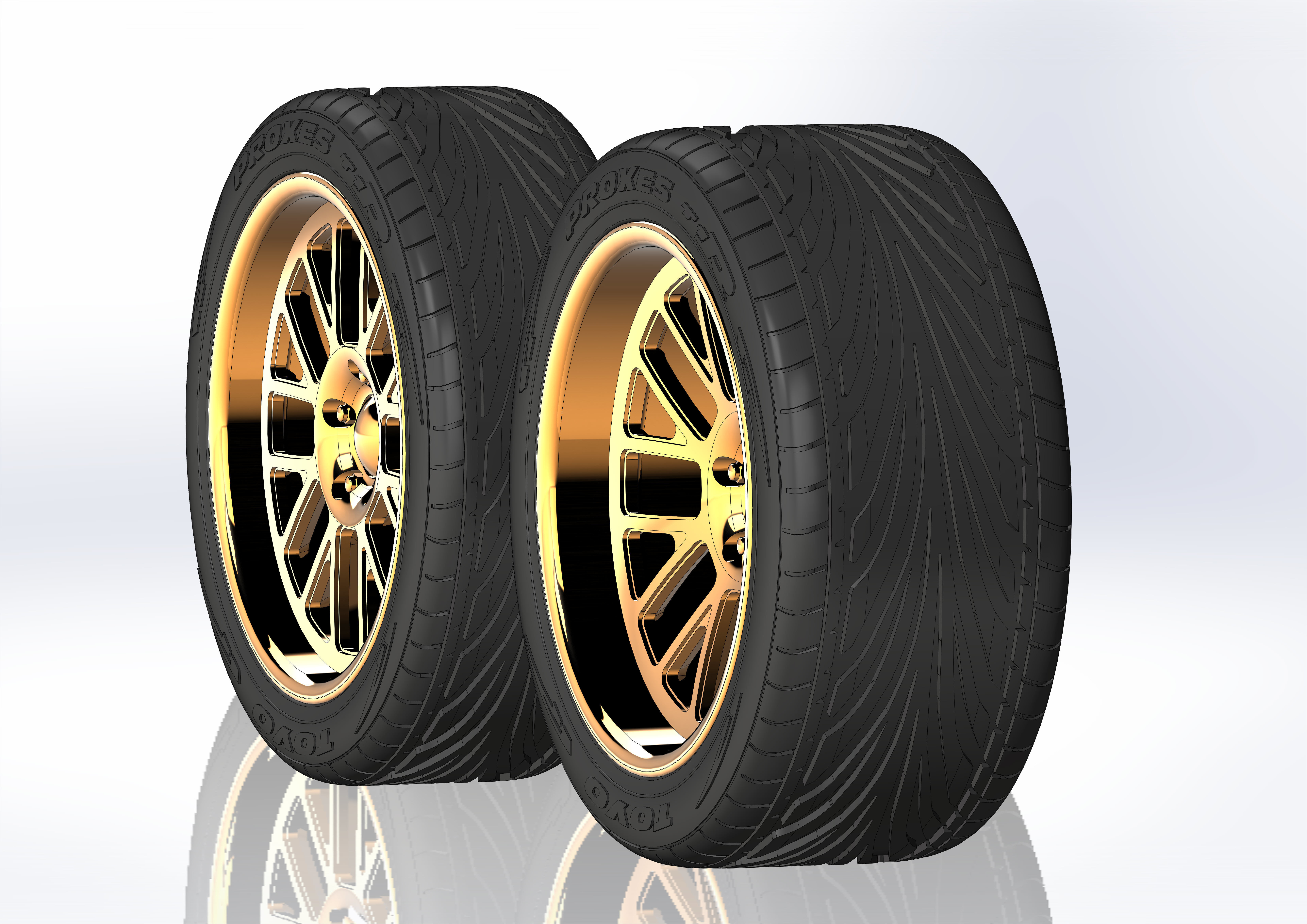 Custom wheels Boze Vortex for your scale model 3D print model_3