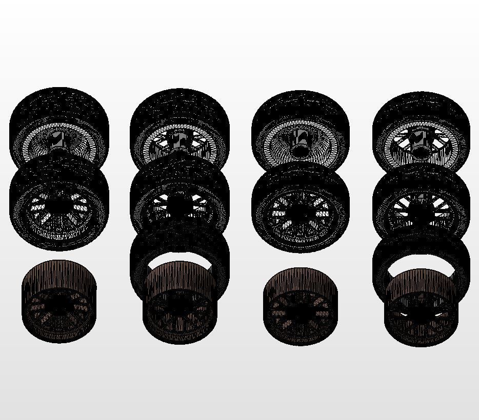 Custom wheels Boze Vortex for your scale model 3D print model_16