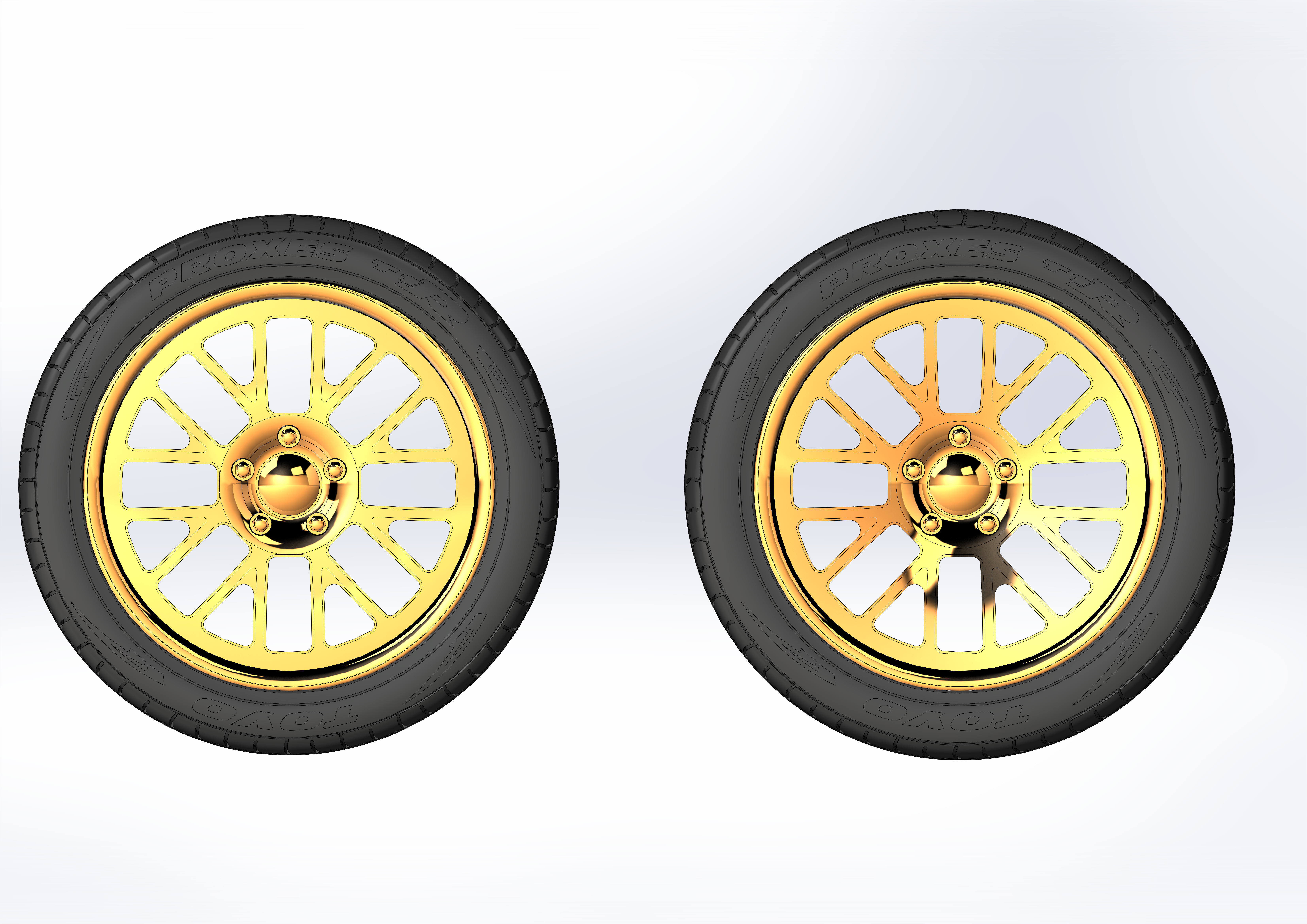 Custom wheels Boze Vortex for your scale model 3D print model_6