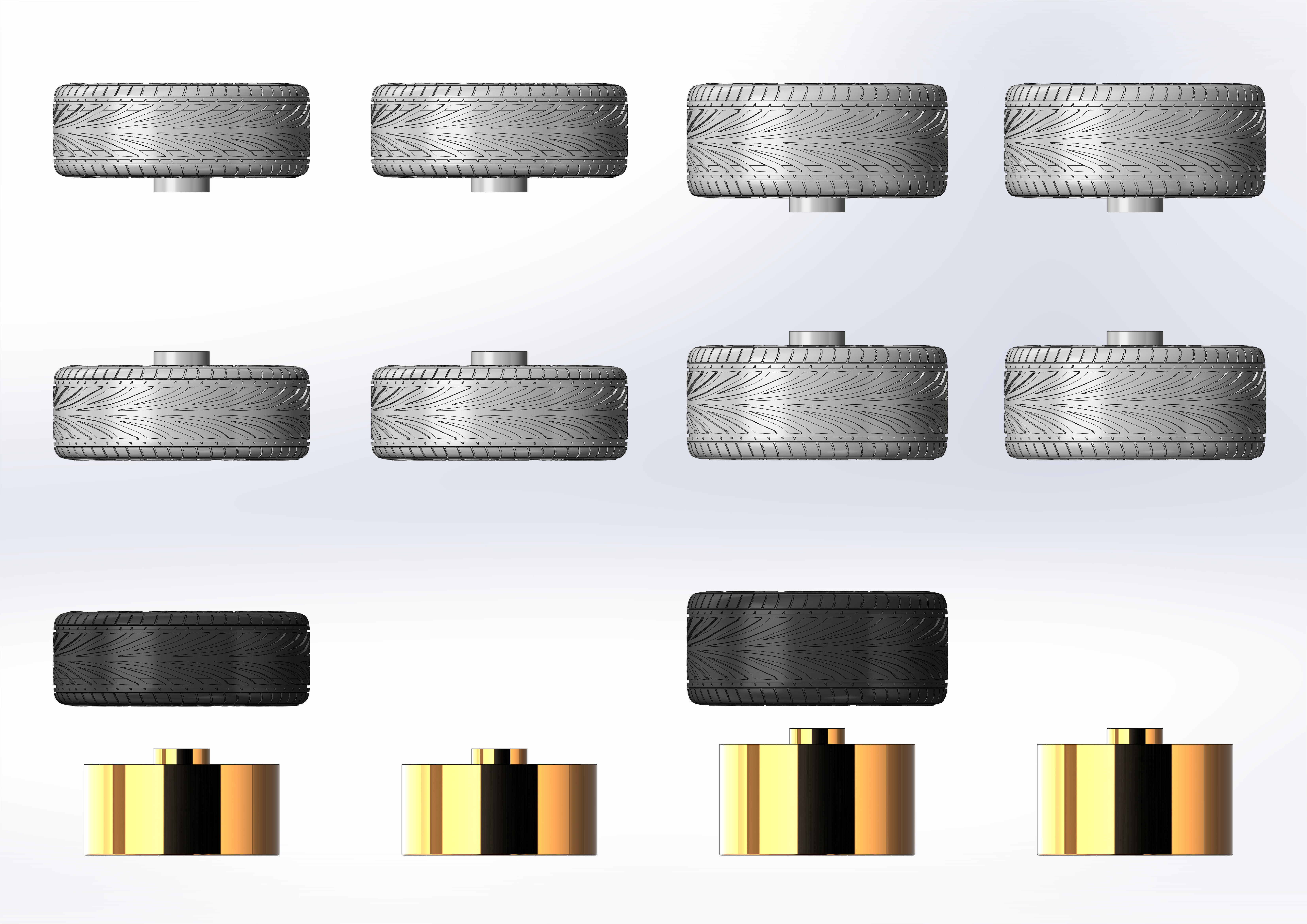 Custom wheels Boze Vortex for your scale model 3D print model_9