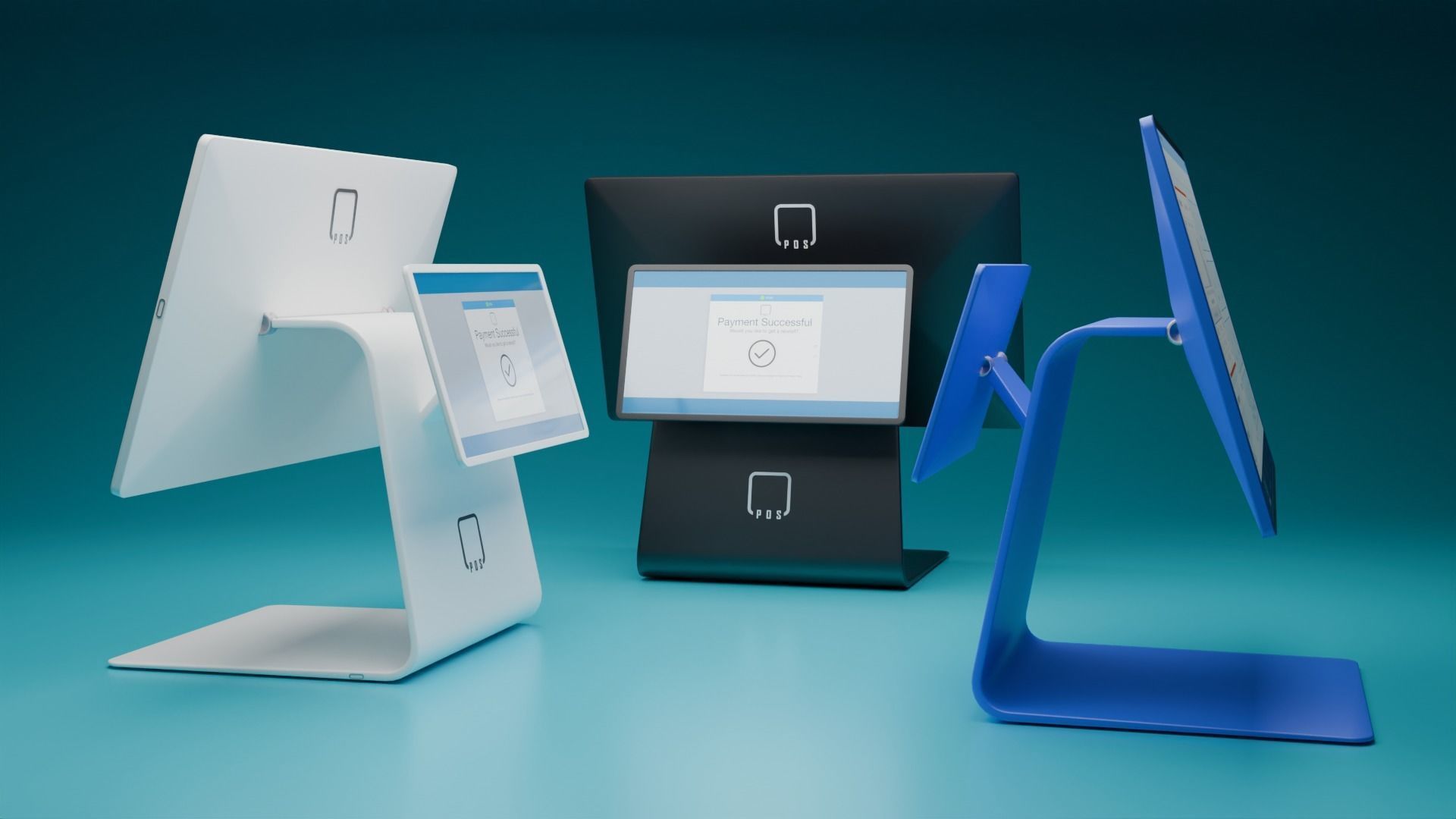 Modern POS Machine  3D model_7