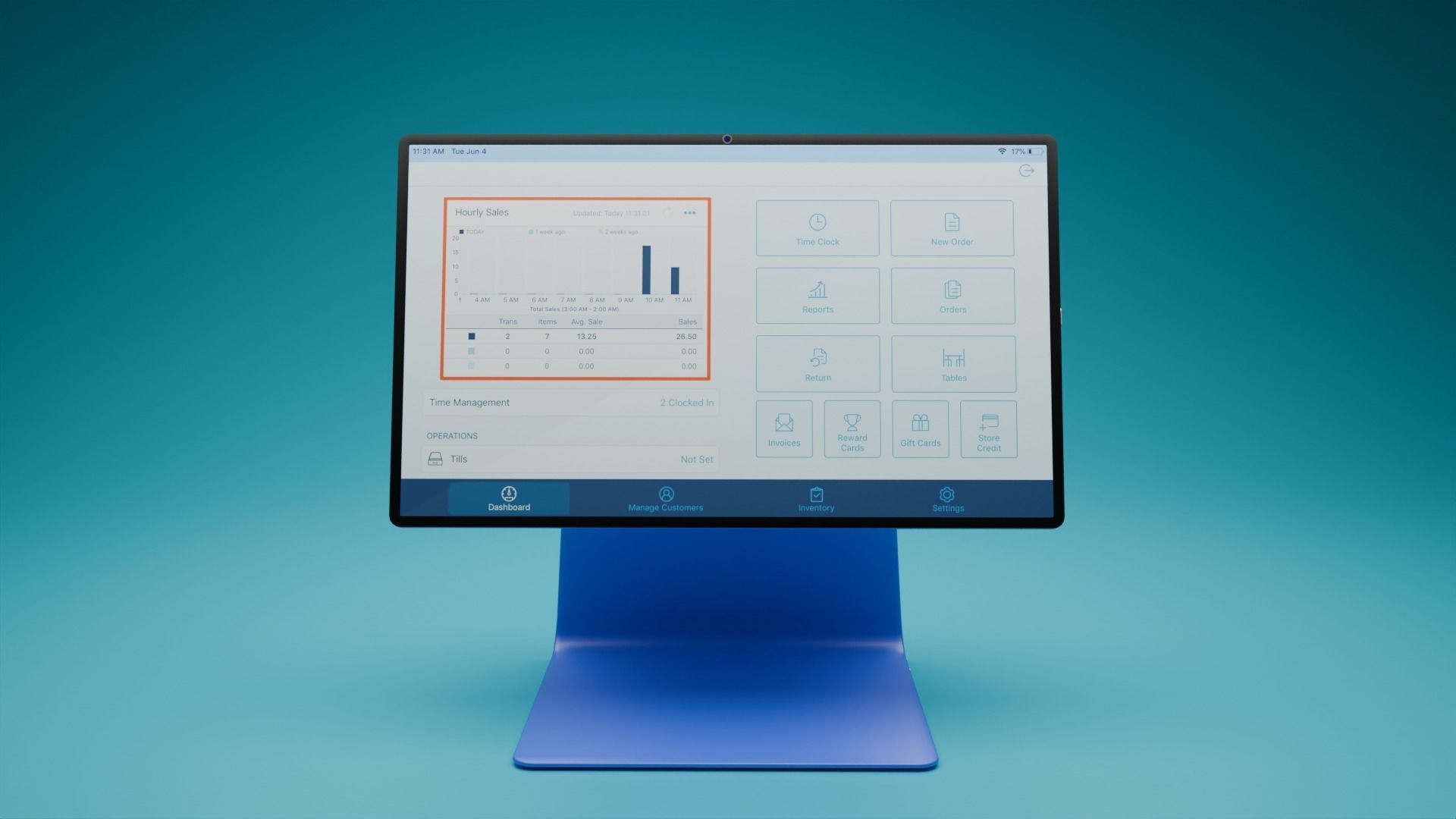 Modern POS Machine  3D model_4