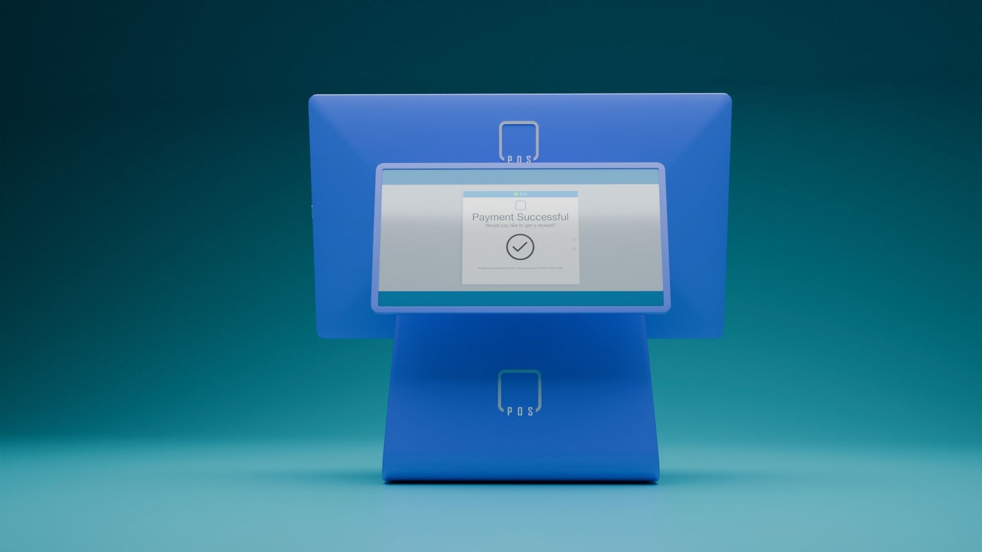 Modern POS Machine  3D model_5