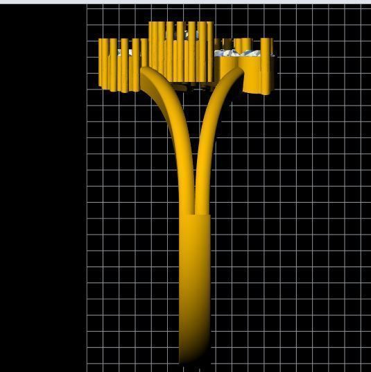 Cluster Ring 3dm file 3D print model_4