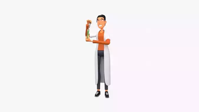 Male Professor 3D model