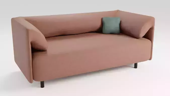 Luxurious sofa in brown tones of European design