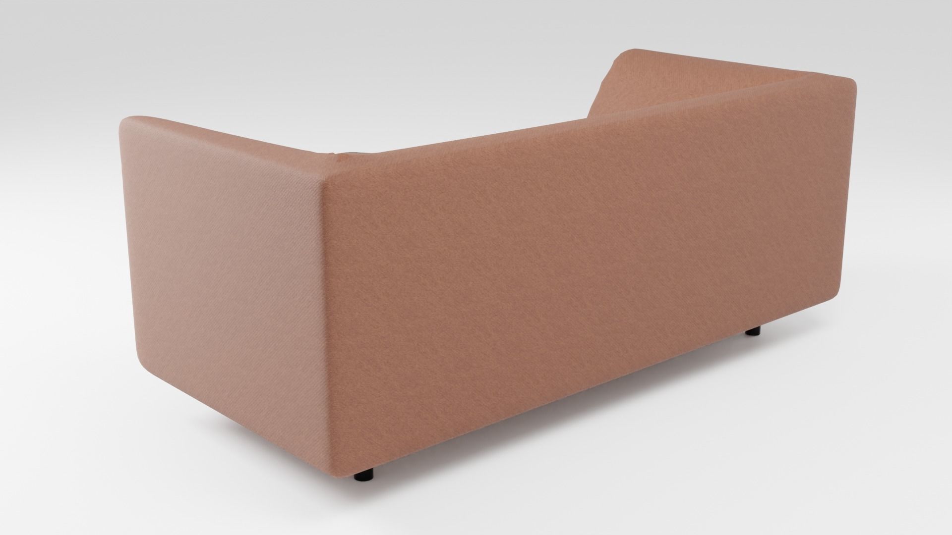 Luxurious sofa in brown tones of European design 3D model_3