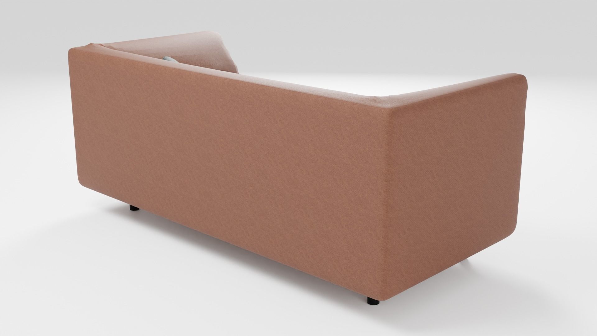 Luxurious sofa in brown tones of European design 3D model_2