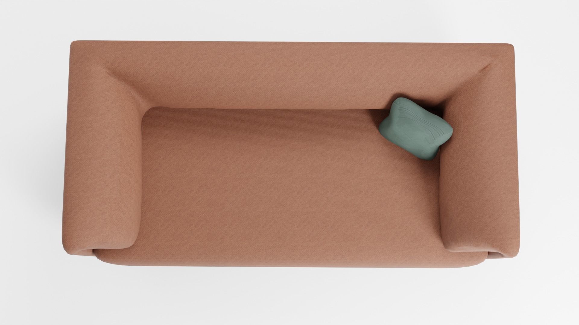 Luxurious sofa in brown tones of European design 3D model_5