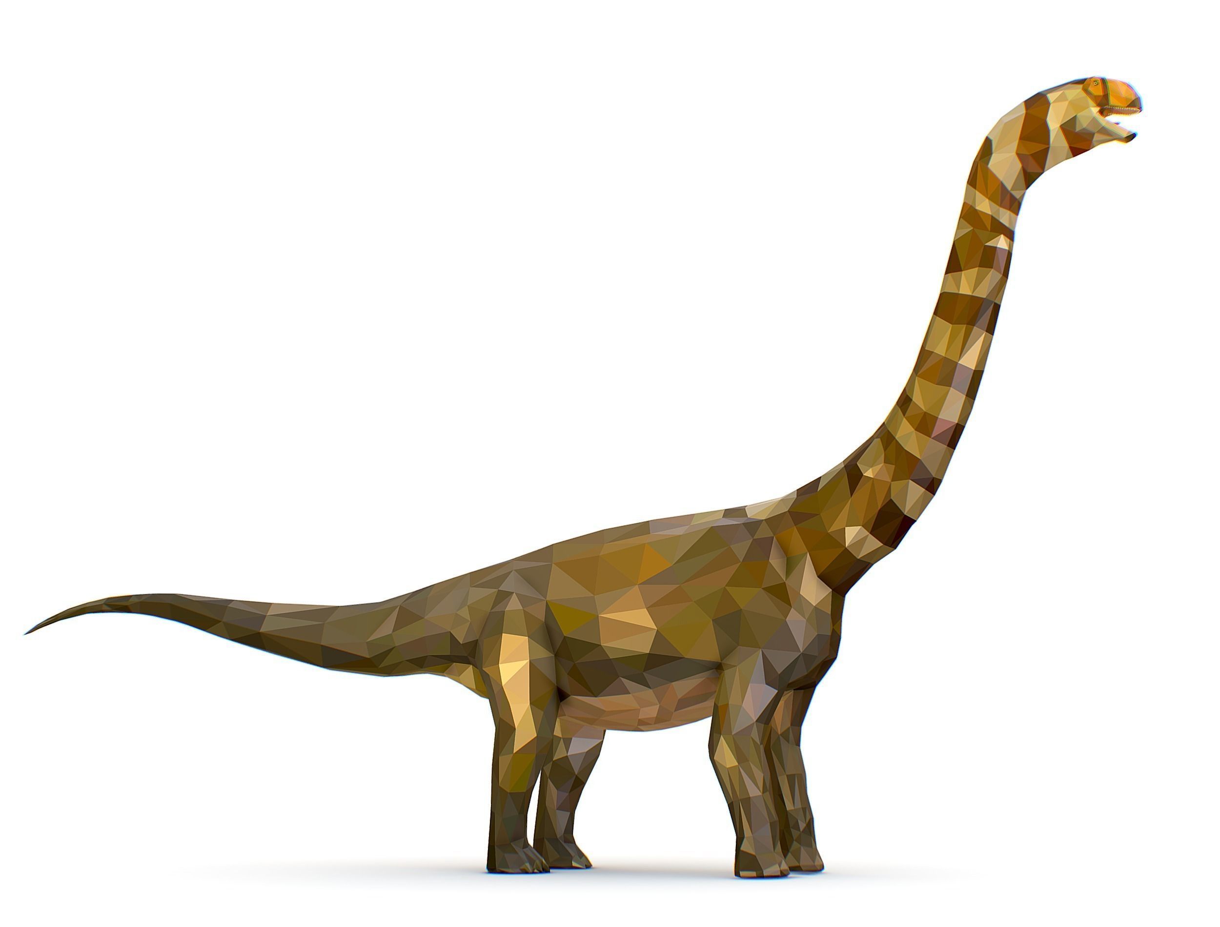 Dinosaur Puert Lowpoly Art Style Animal Low-poly 3D model_9