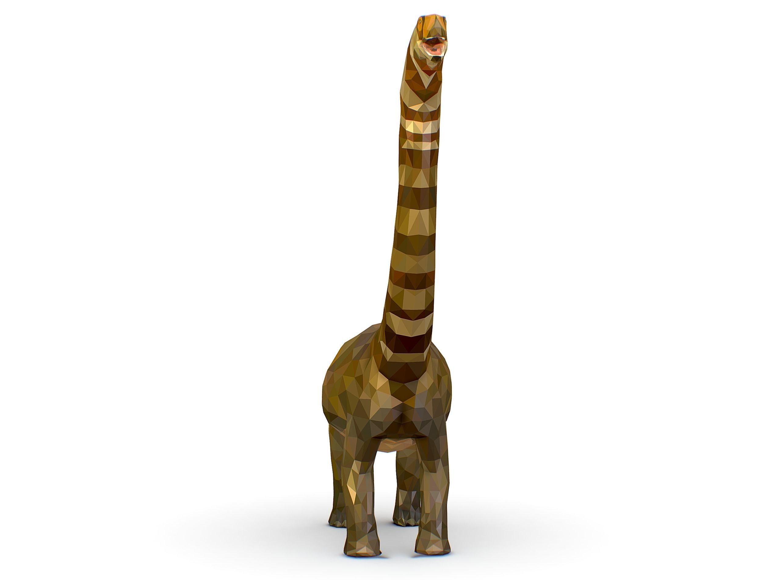 Dinosaur Puert Lowpoly Art Style Animal Low-poly 3D model_5