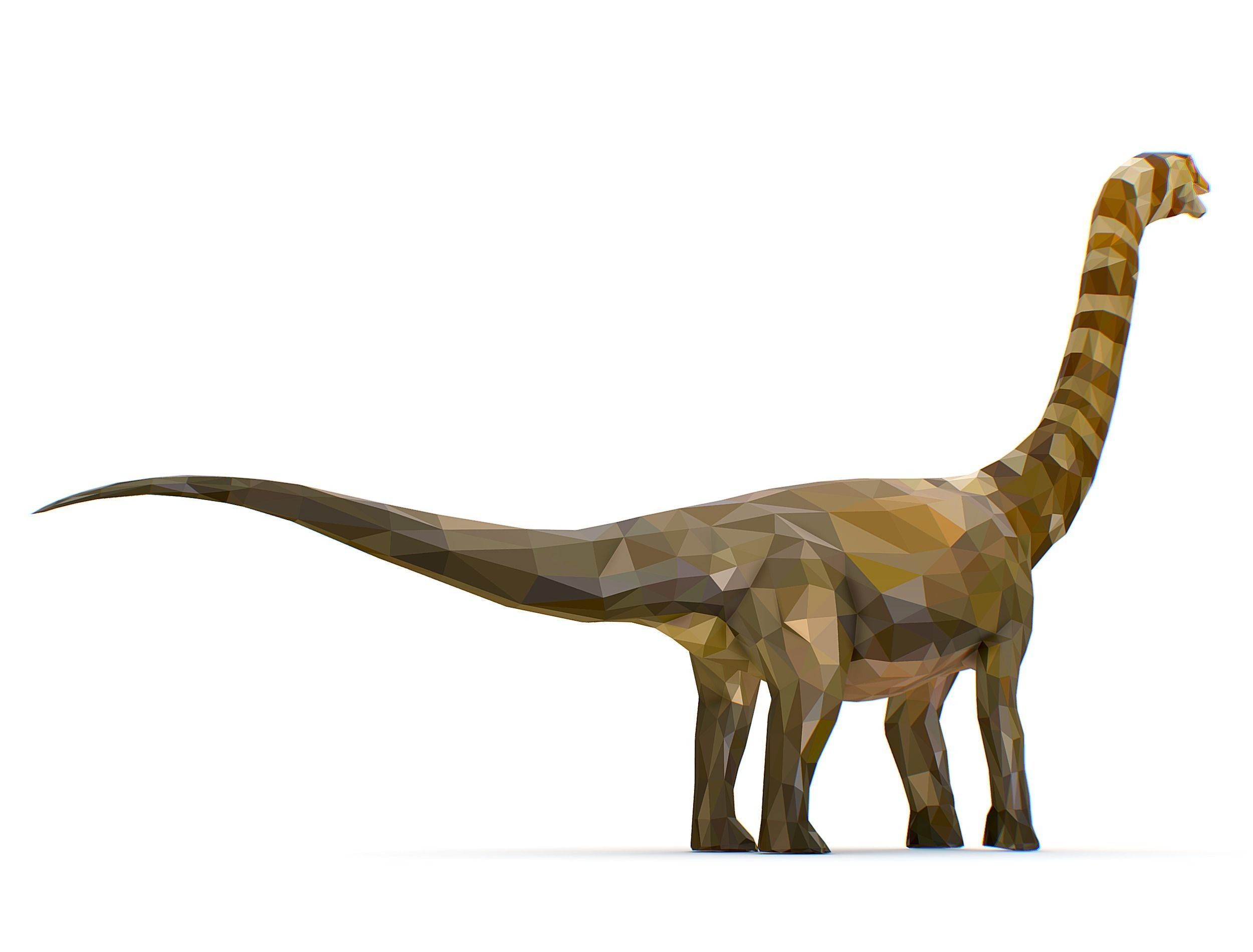Dinosaur Puert Lowpoly Art Style Animal Low-poly 3D model_12