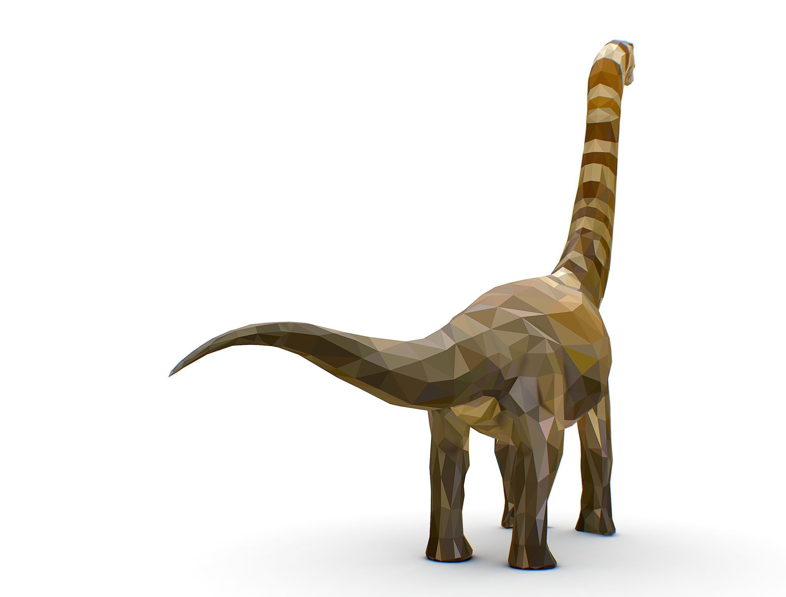 Dinosaur Puert Lowpoly Art Style Animal Low-poly 3D model_14