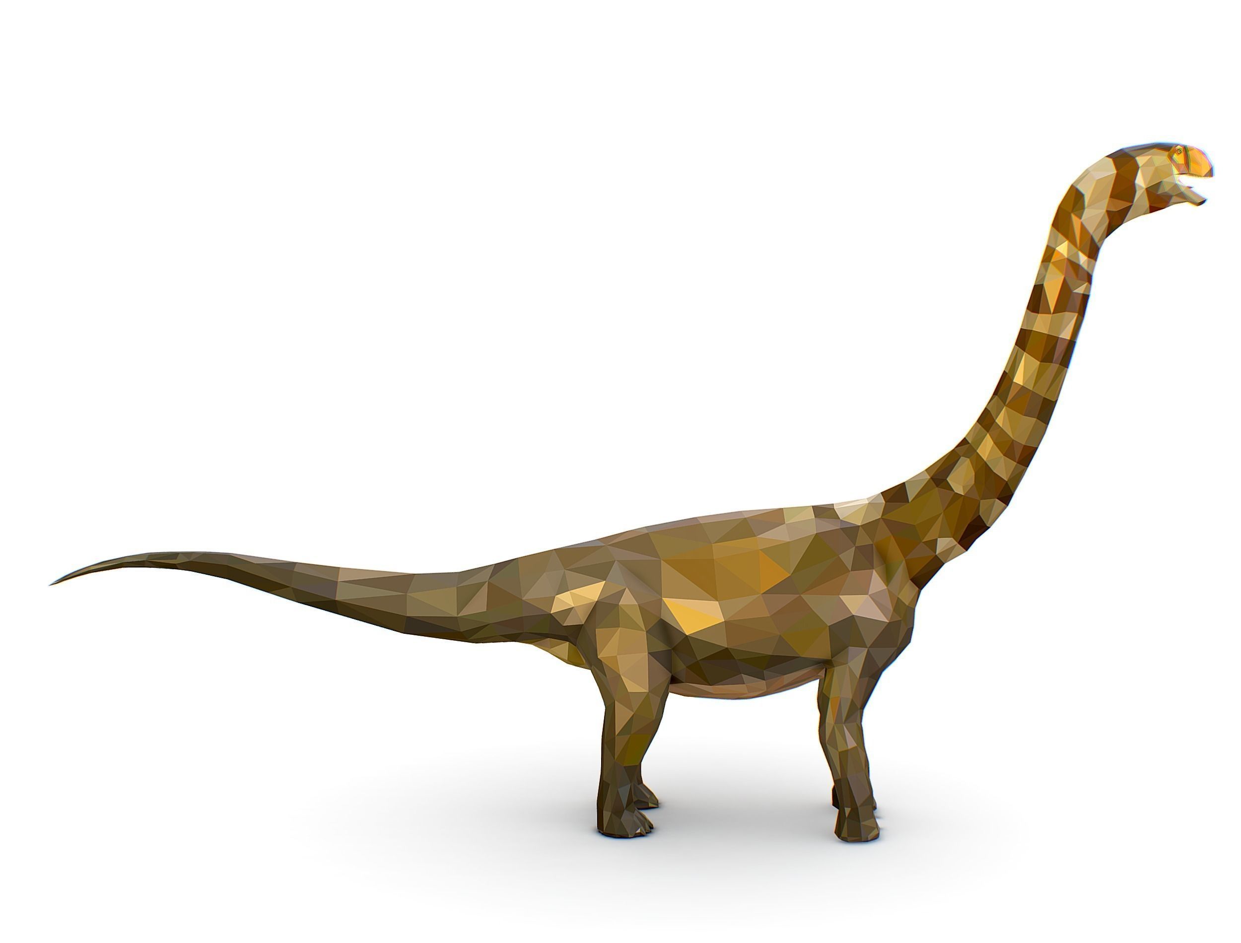 Dinosaur Puert Lowpoly Art Style Animal Low-poly 3D model_26